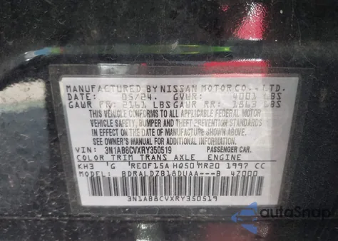 2024 Nissan Sentra Sv Xtronic Cvt from USA, damaged, VIN 3N1AB8CVXRY350519